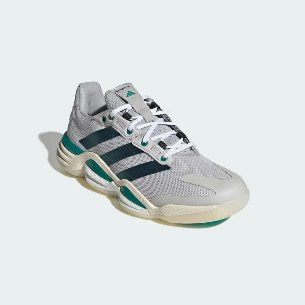 Mens Sz 10.5 -Adidas Stabil 16 Grey/White Indoor Sports Volleyball Shoes KJ79676